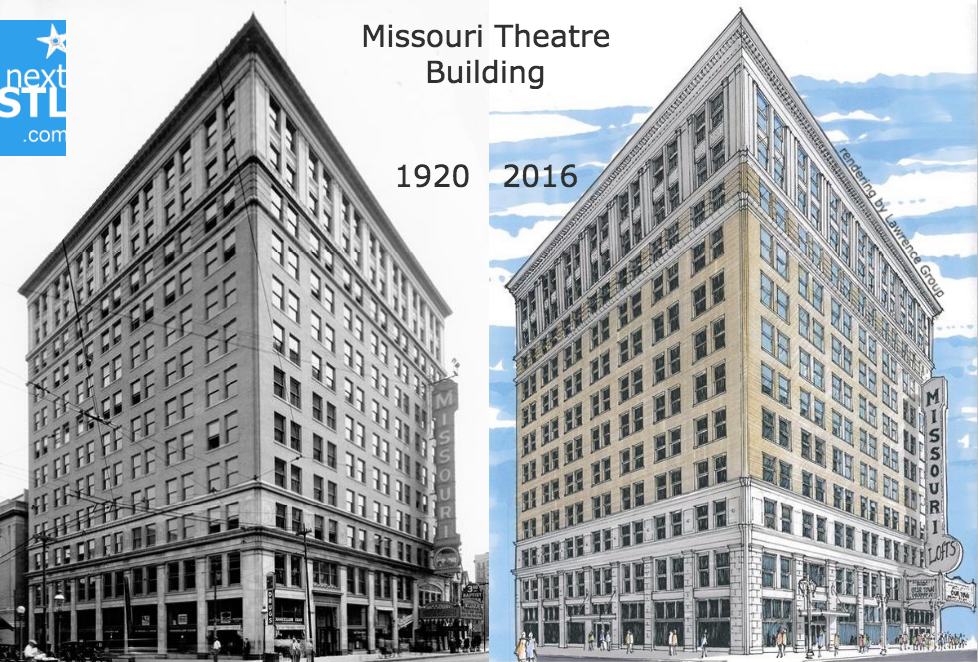 Missouri Theatre Building before_after