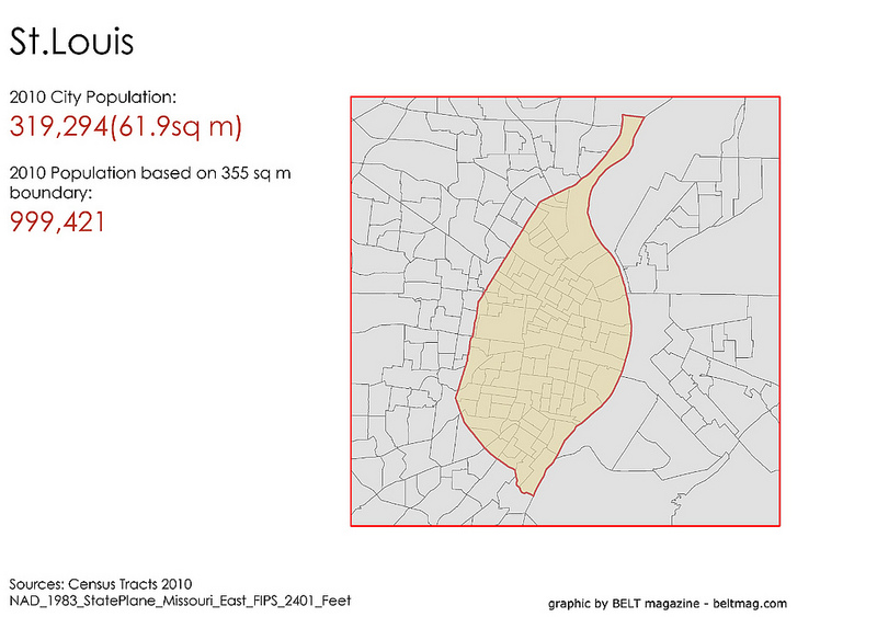 Three metros on the verge of passing St. Louis in size