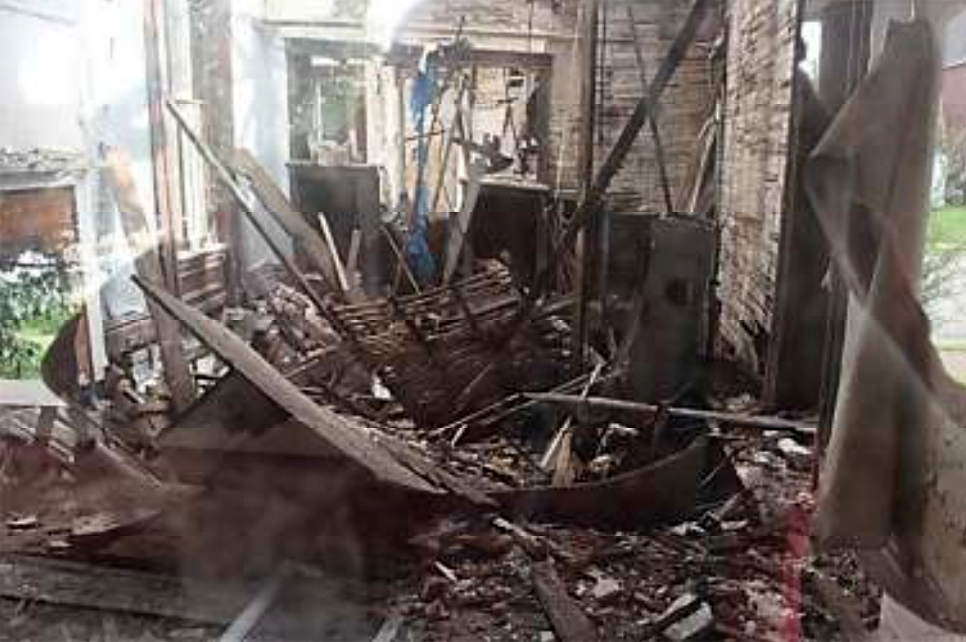 4171 West Belle interior collapse