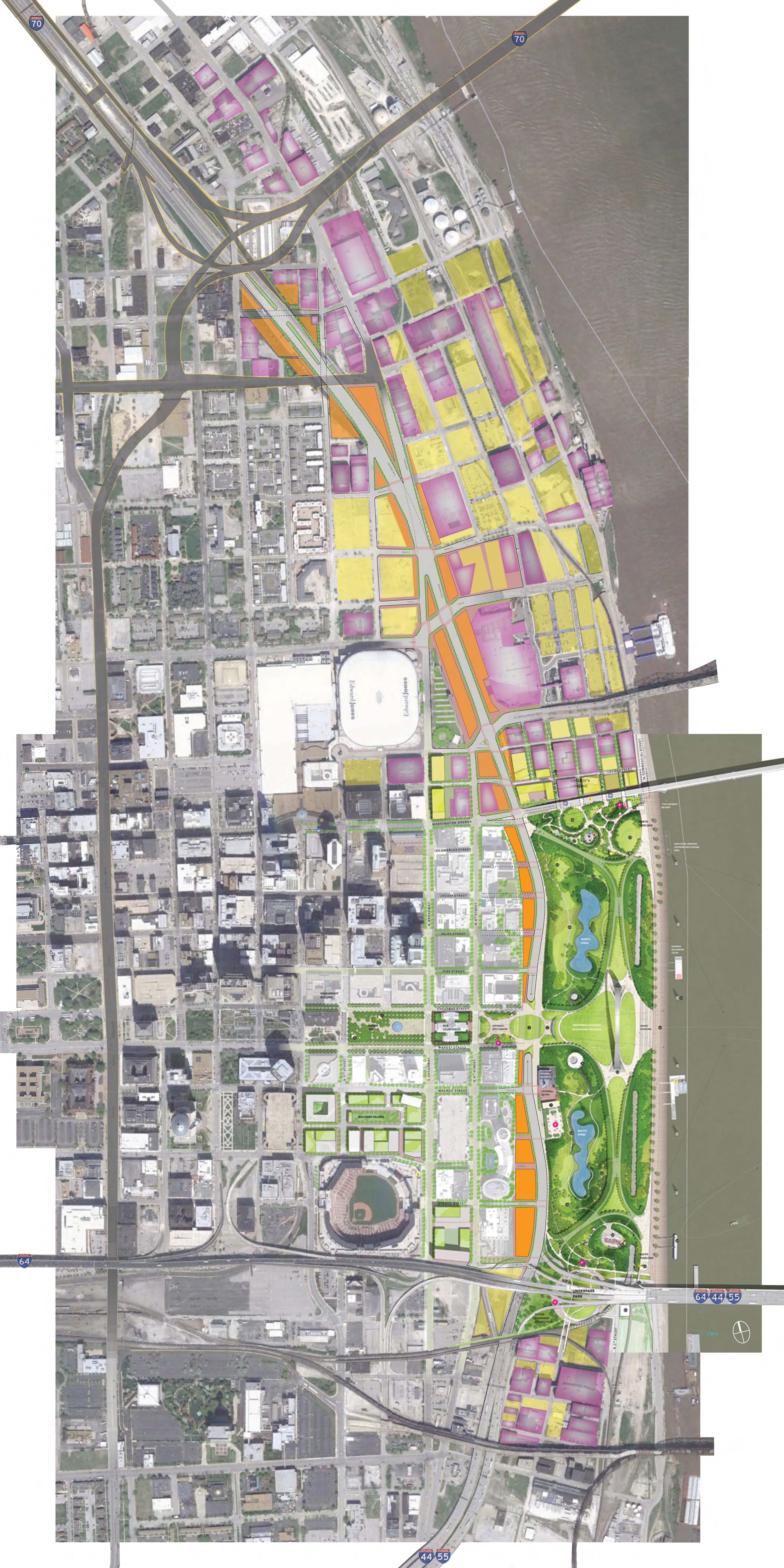 City to River boulevard site plan