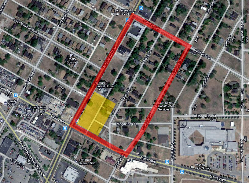 NorthSide Cass_Kingshighway map